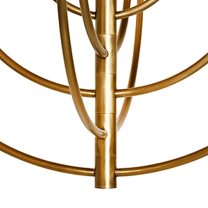 12 holders hand dyeing antique brass finish elegant chandelier